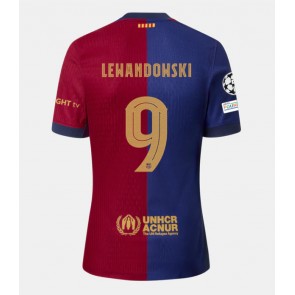 Billiga Barcelona Robert Lewandowski #9 Hemmatröja 2024-25 Kortärmad